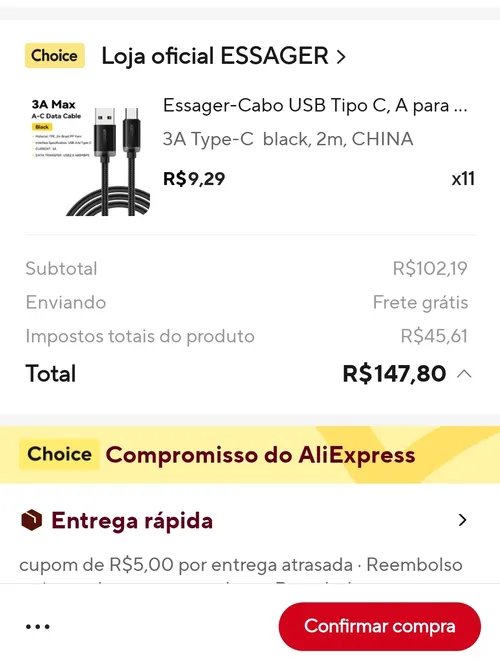 Imagem na descrição da promoção