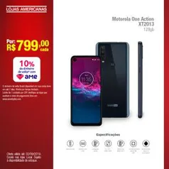 [Loja Física/Lojas Americanas] Motorola One Action XT2013 128GB R$ 799