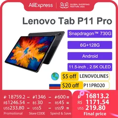 Lenovo Tab P11 Pro Xiaoxin Pad Pro Snapdragon 730 Octa Core 6gb Ram 128g Rom 11.5