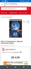 DVD E.T O Extraterrestre - Edição de Colecionador (Duplo) R$ 5