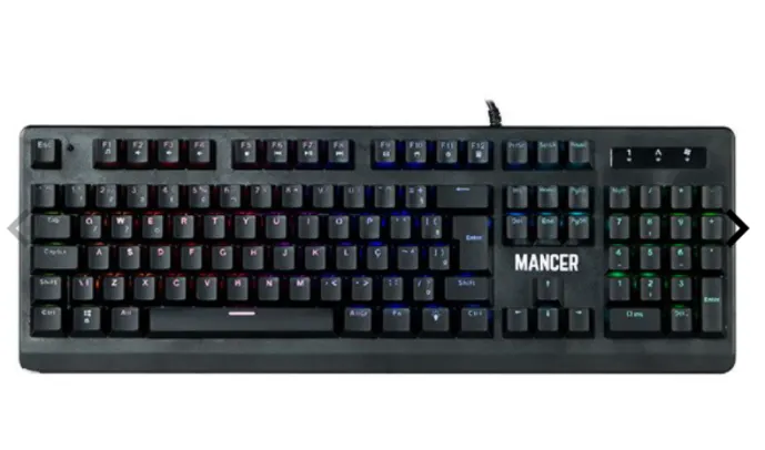 Teclado Mecanico Gamer Mancer Onyx, RGB, ABNT2, Switch Outemu Vermelho, MCR-ONXRD-RGB01