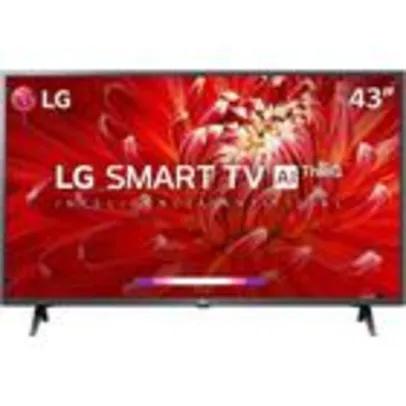 Smart TV LG 43 Polegadas LED Full HD, 3 HDMI, 2 USB, Wi-Fi, Bluetooth, HDR, ThinQAI, Compatível com Inteligência Artificial - 43LM6370PSB