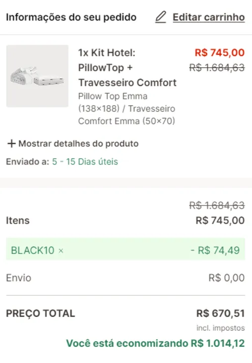 Imagem na descrição da promoção