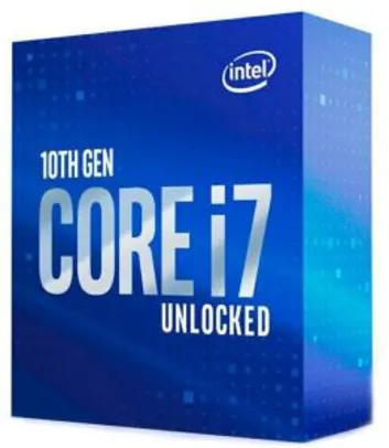 Processador Intel Core i7-10700K Octa-Core 3.8GHz (5.1GHz Turbo) 16MB Cache LGA1200 [R$2.288 à vista no boleto]