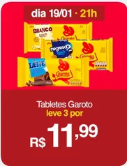 [APP] Tablete Chocolate Garoto 80g