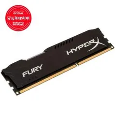 [Game7] Memória Gamer Kingston Hyper X Fury 8 GB 1866Mhz DDR3 CL10 Black - HX318C10FB/8 - R$189