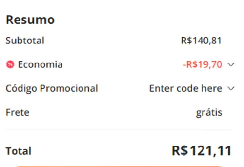 Imagem na descrição da promoção