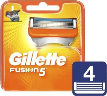 [Prime] [Recorrente] Carga Para Aparelho De Barbear Gillette Fusion 5 c/4 unidades Gillette - R$ 46,17