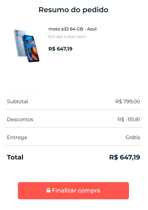 Imagem na descrição da promoção