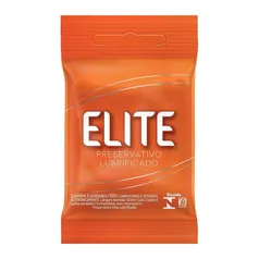 Preservativo Camisinha Lubrificado Elite - 3 Unidades