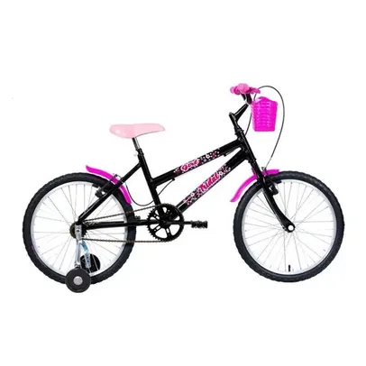 Bicicleta Aro 20 Infantil MTB Girl Com Roda Lateral