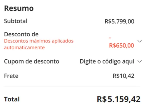 Imagem na descrição da promoção