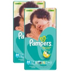 [Ricardo Eletro] 2 Fraldas Pampers Total Confort (M,G ou XG)  - R$103