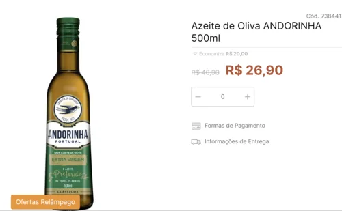 Imagem na descrição da promoção