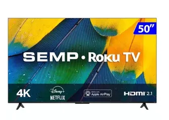 Smart TV Semp LED 4K 50" UHD HDR WIFI