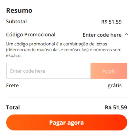 Imagem na descrição da promoção