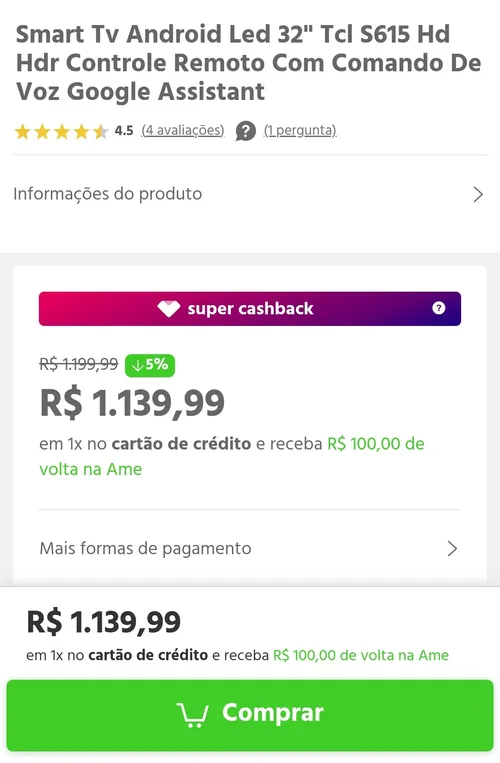 Imagem na descrição da promoção