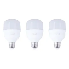 Kit com 3 Lâmpadas de Led 20W Avant Branca Bivolt