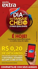 Clube Extra Gasolina com desconto!