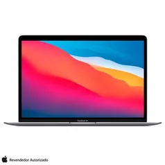 Macbook Air 13" Apple, Processador M1, (8GB Ram 256GB SSD) Cinza-Espacial