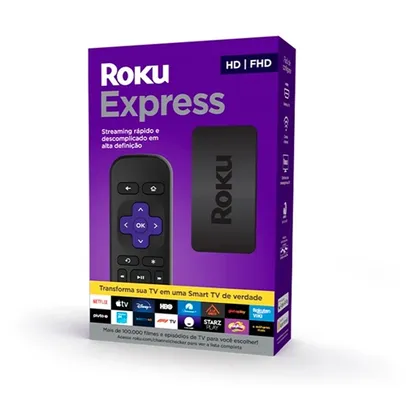 Streaming Roku Express Full HD com Controle Remoto - 3930BR