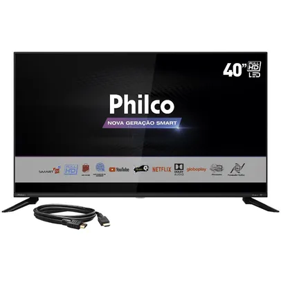 Smart TV 40'' Philco FAST | R$1500