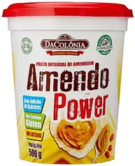 [ Super R$13,51 ] DaColônia Amendopower - Pasta De Amendoim Integral, Zero, 500G