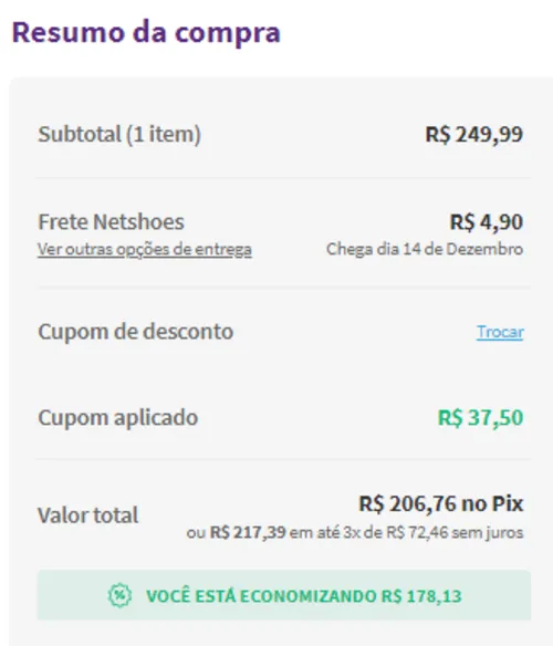 Imagem na descrição da promoção