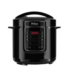 Panela de Pressão Digital 6L Inox Preta Philco 127V