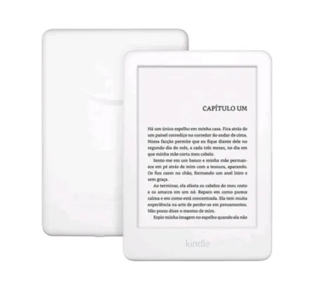 (Cliente Ouro) Kindle 10ª Geração Tela 6" 8GB Wi-fi Luz Embutida - Branco | R$263