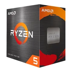 Processador AMD Ryzen 5 5600, 3.5GHz (4.4GHz Max Turbo), Cache 35MB, AM4, Sem Vídeo - 100-100000927B
