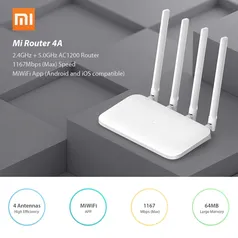 [INTERNACIONAL | ame R$58 ] Roteador repetidor WiFi Xiaomi Mi Router 4A Wireless | R$117