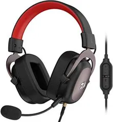 Headset Gamer Redragon Zeus H510, 7.1 Som Surround, Drivers 53mm, Preto/Vermelho - R$343