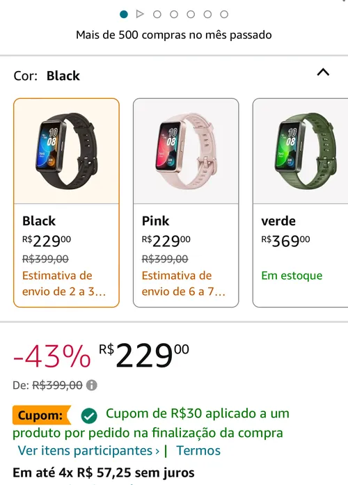 Imagem na descrição da promoção