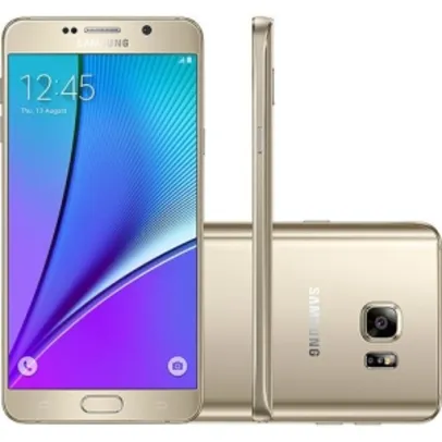Samsung Galaxy Note 5 Tela 5.7 32GB Dourado