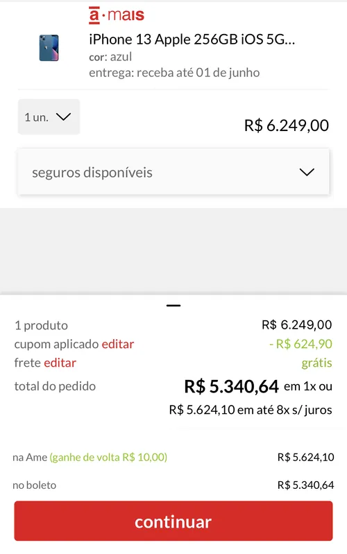 Imagem na descrição da promoção