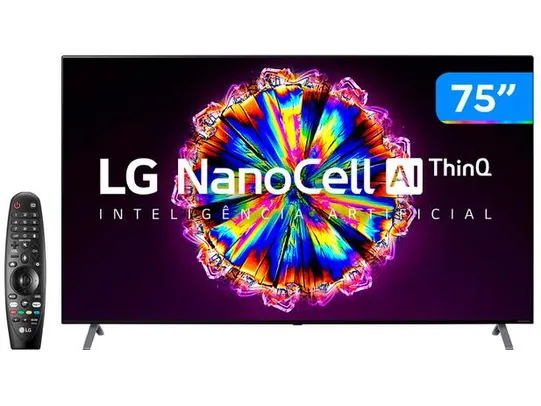 Smart TV LED 75" UHD 8K LG 75NANO95 NanoCell, IPS ThinQ | R$11.049