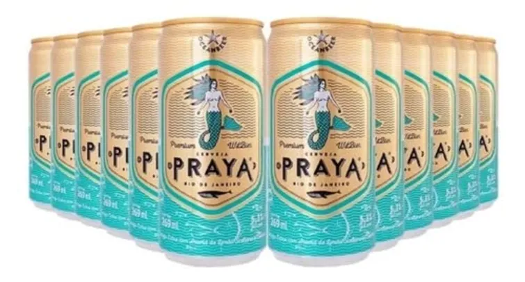 [Vencimento Próximo] Pack com 12 latas Cerveja Praya Witbier 269ml