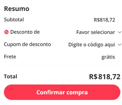 Imagem na descrição da promoção