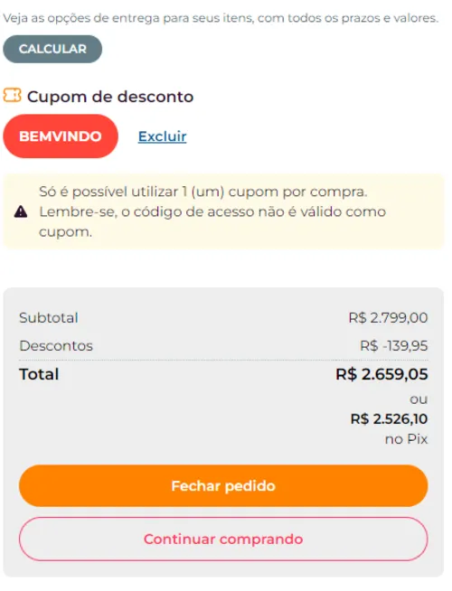 Imagem na descrição da promoção