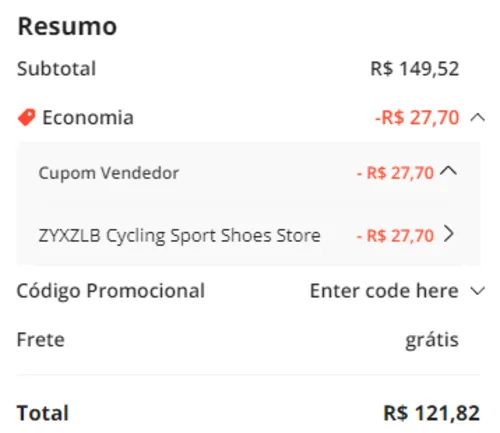 Imagem na descrição da promoção