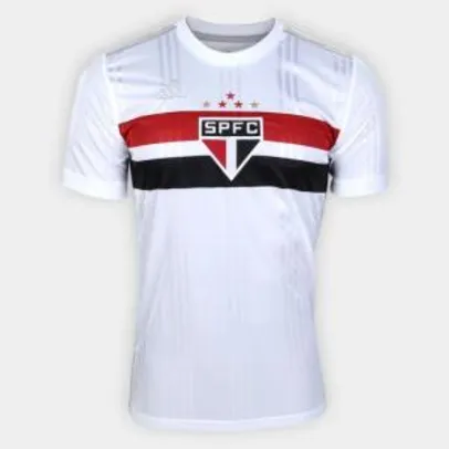 Camisa São Paulo I 20/21 s/n° Torcedor Adidas Masculina - Branco e Vermelho