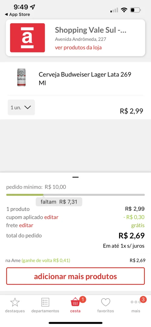 Imagem na descrição da promoção