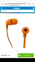 Fone de ouvido Color Rock in Rio, Varias cores. De R$ 44,50 por R$8,90