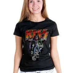 CAMISETA BANDUP KISS KISSOLOGY PRETO por R$50