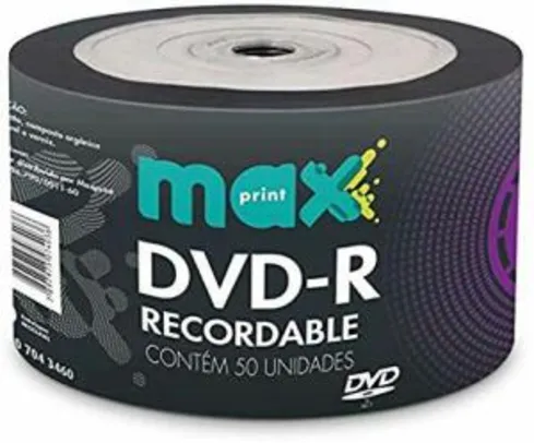 DVD-R 4,7GB tubo com 50 unidades