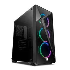 GABINETE GAMER PICHAU LARK VIDRO TEMP PRETO, PG-LK-01