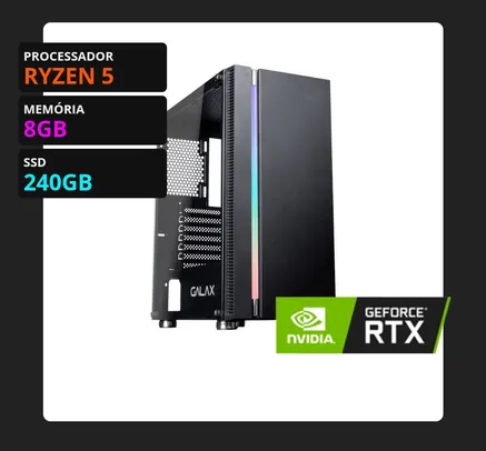 PC Gamer T-GAMER FrameMaster AMD Ryzen 5 5600X / NVIDIA GeForce RTX 3070 / DDR4 8GB / SSD 240GB