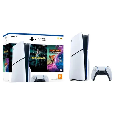 Console Sony PlayStation 5 Slim Disk Bundle Ratchet & Clank e Returnal Mídia Física 1TB