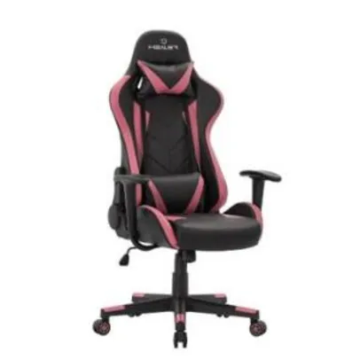 Saindo por R$ 890: Cadeira gamer Reclinável Strike Healer Pink/Preto - Travel Max | Pelando